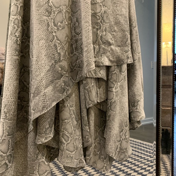 BCBG Snakeskin Print Wrap Dress - Picture 4 of 7